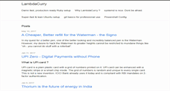 Desktop Screenshot of lambdacurry.com