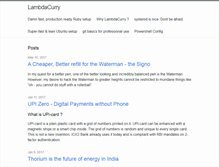 Tablet Screenshot of lambdacurry.com
